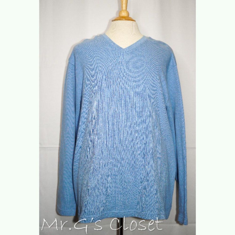 Light Blue V-Neck Sweater